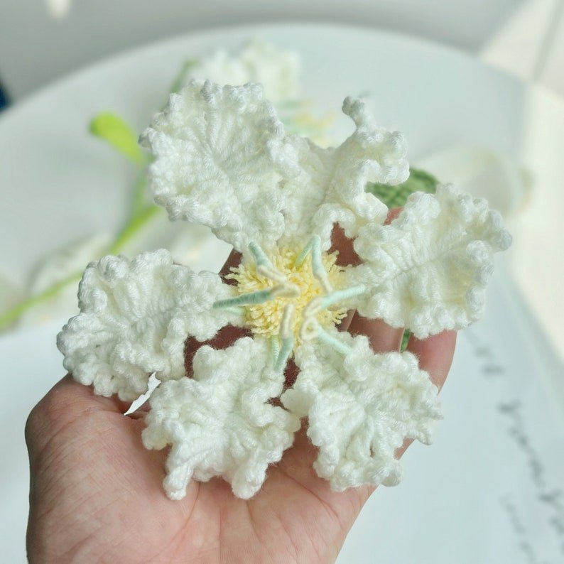 rosa multifloral flower crochet pattern