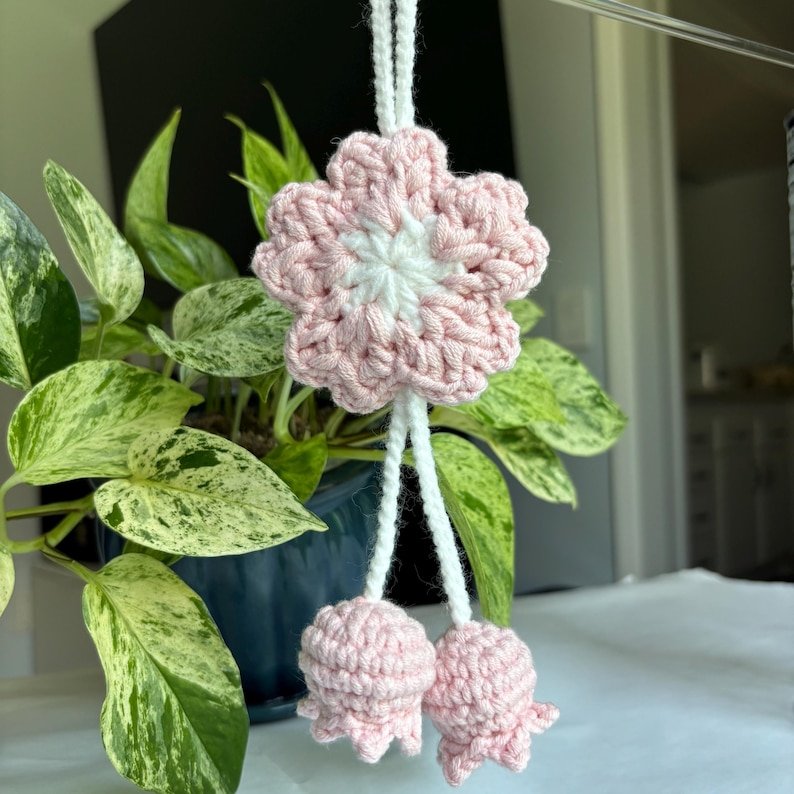 cherry blossom charm crochet pattern