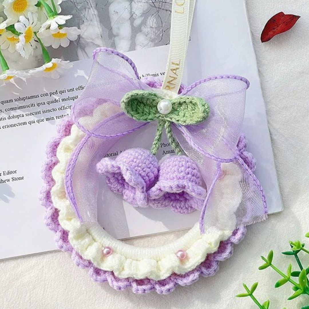 bellflower wreath charm pattern