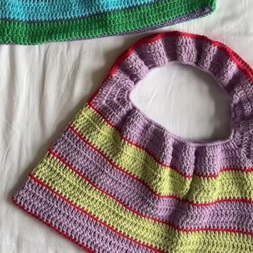 goovy stripes shoulder bag pattern