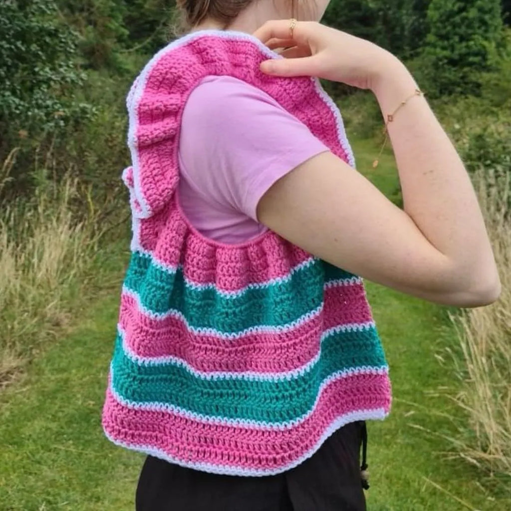 goovy stripes shoulder bag pattern