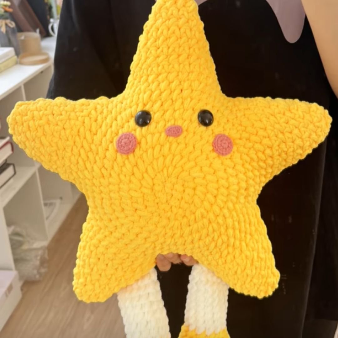 adorable star pillow crochet pattern