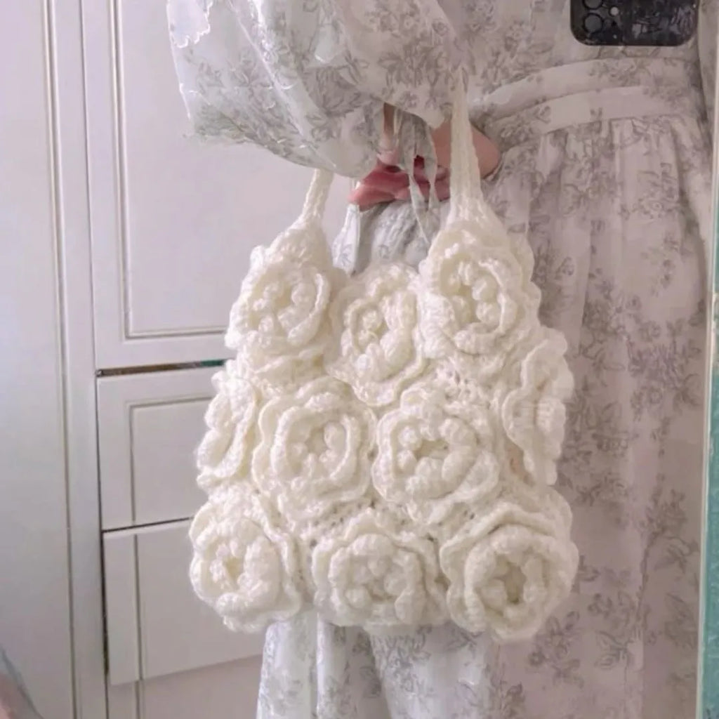 vintage rose bag crochet pattern