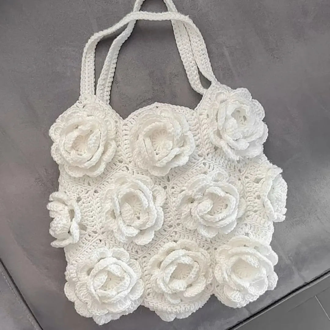 vintage rose bag crochet pattern