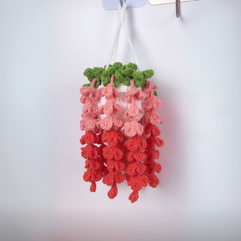wisteria plant hanging crochet pattern