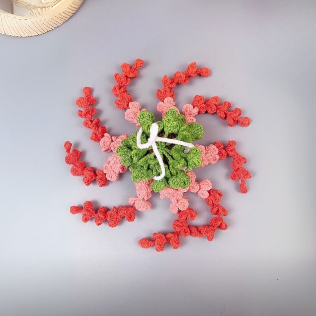 wisteria plant hanging crochet pattern