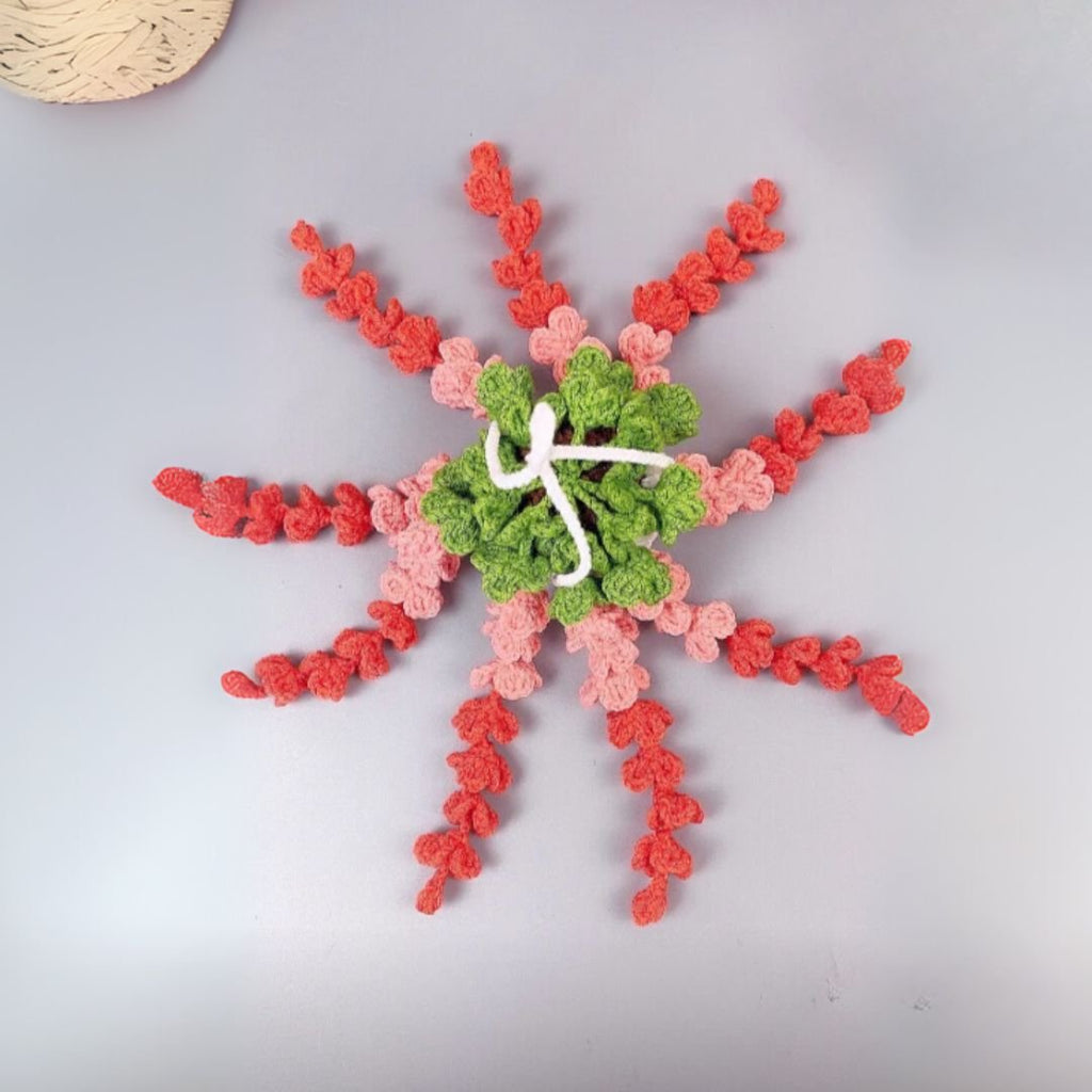 wisteria plant hanging crochet pattern