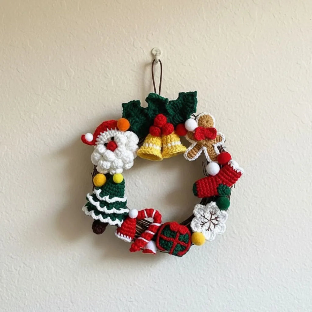 christmas wreath crochet pattern
