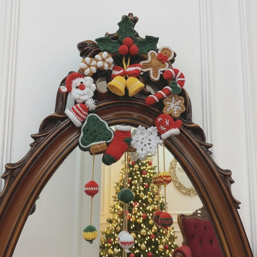 christmas wreath crochet pattern