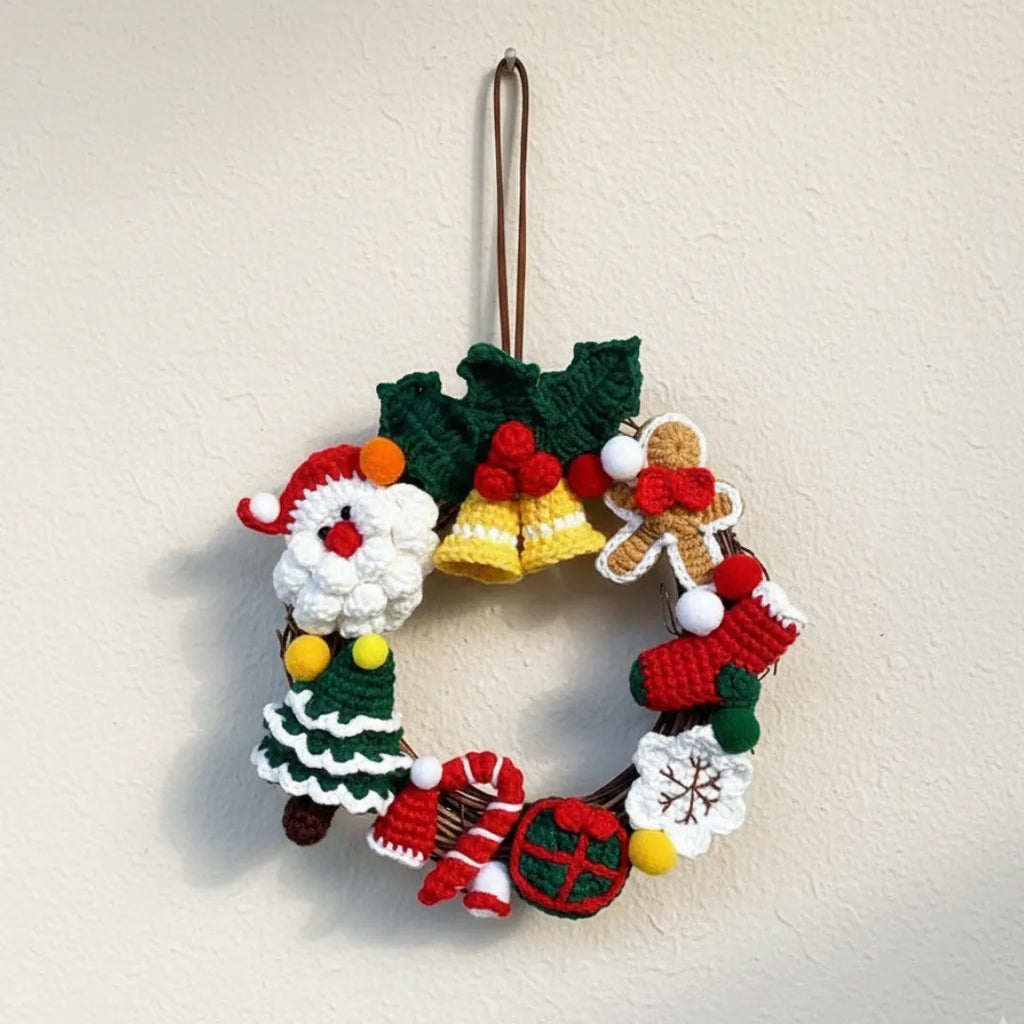 christmas wreath crochet pattern